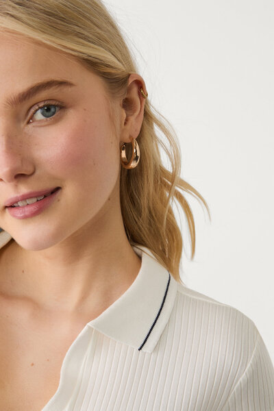 Stradivarius Basic polo T-shirt