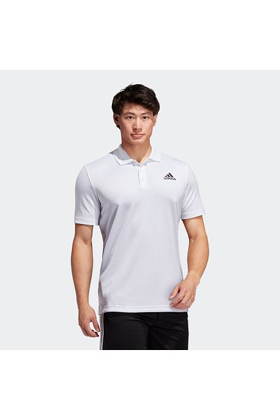 adidas Designed To Move 3 S Men's White Polo T-Shirt (GL0484)