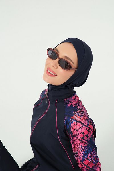 ALFASA Hijab Swimsuit with Raglan Sleeve Detail