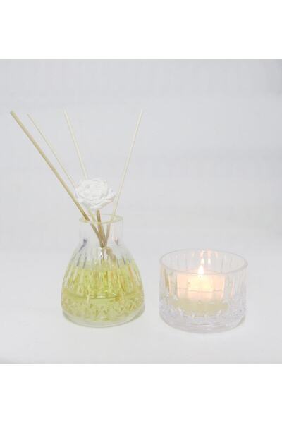 Missi Kristal Cam Dark Amber Oda Kokusu Ve Mumluk Seti