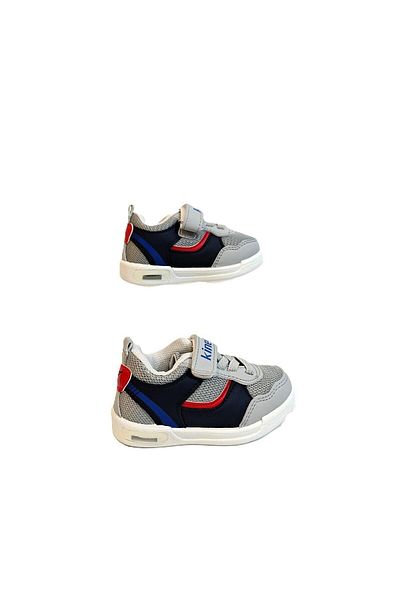 Kinetix Hornet Fx Gray Velcro Baby Boy's Sports Shoes