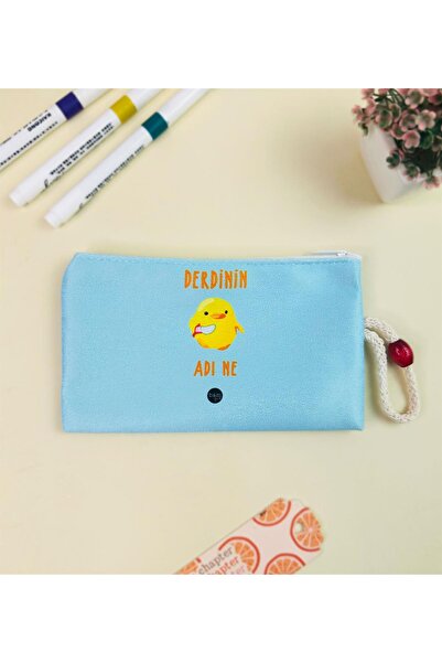 Gift Moda Derdinin Adı Ne Tasarımlı Bez Kalemlik Cüzdan