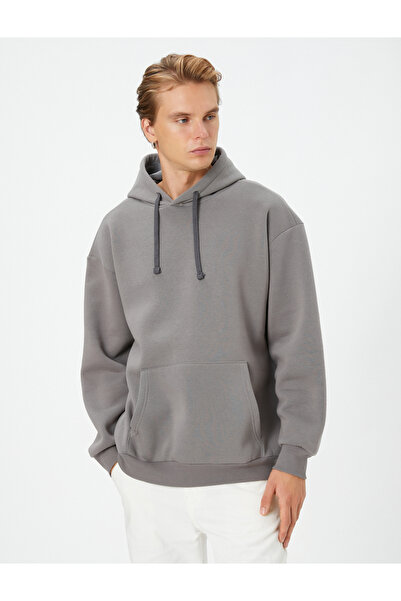 Koton Erkek Sweatshirt Gri 4wam70037mk
