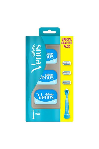 Gillette Venus Venus Smooth Women's Shaver 3 Spare Razor Blades 111191