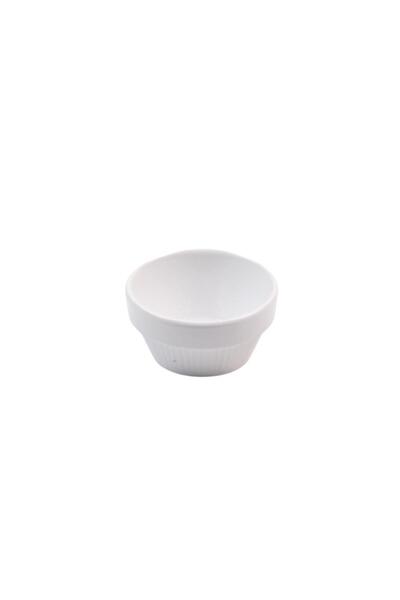 Globy Open Buffet Oval Pit Plate 7X7X3 cm White Set of 6