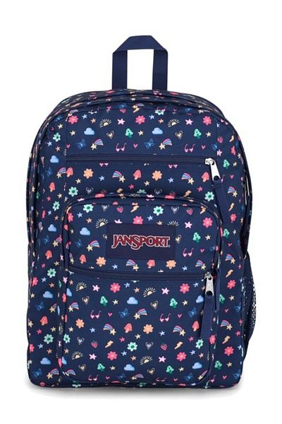 Jansport Kids blue backpack with print JanSport Big Student Slice Of Fun