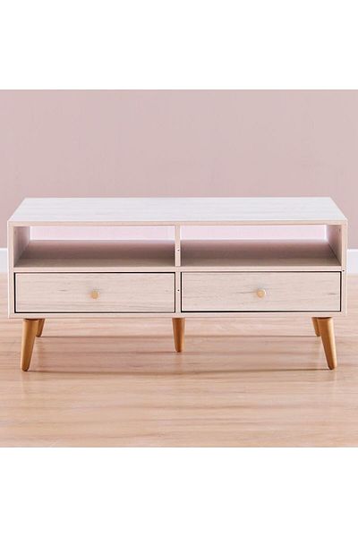 Danube Home Patterson Coffee Table  L100xW60xH43cm - Light Oak