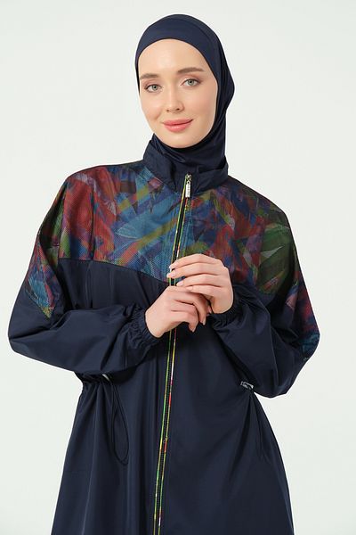 ALFASA Διχτυωτό Λεπτομερές Oversize Μακρύ Μαγιό Hijab