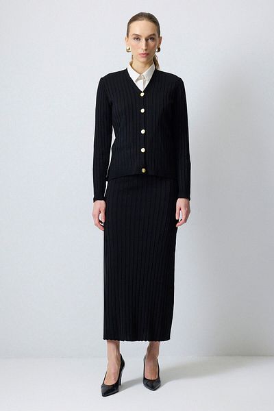 Touché Privé Cardigan Skirt Knitwear Set