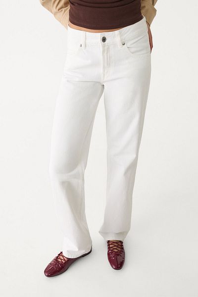 Stradivarius D03 Straight-leg low-rise jeans