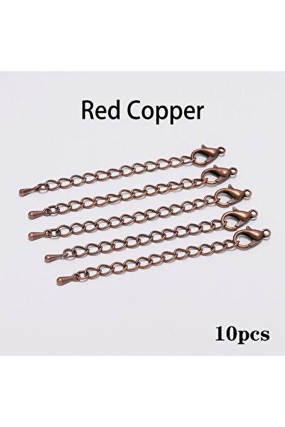 Choice 50 مم نحاس أحمر 10 10 قطع/مجموعة 50 70 مم سلسلة ذيل ممتدة من النحاس ال...