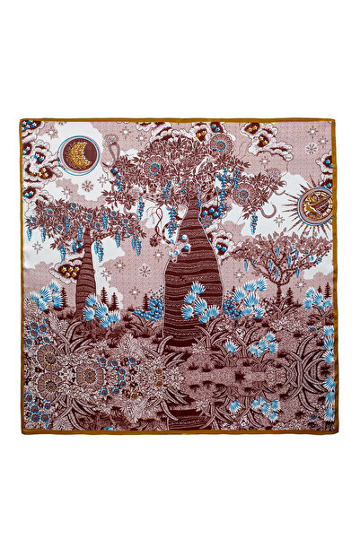 CASHMERE AND SİLK MAWLANA 100% шовковий шарф (90X90)