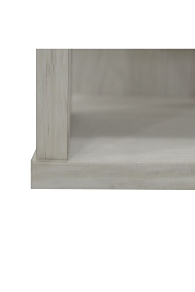 Danube Home Zenith End Table - White Oak Cement L60xw30xh51.5cm