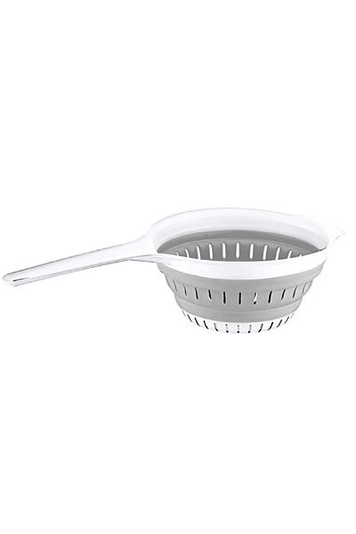 Dükkanönü Multi-Purpose Foldable Washing Strainer with Handle - Accordion Rice Fruit Vegetable Basin 3 L