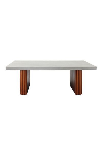 Danube Home Zenith Coffee  Table L100xW60xH35cm - Grey / Walnut
