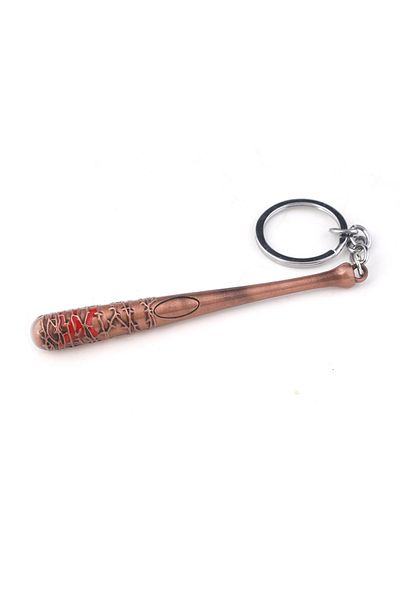 Choice سلسلة مفاتيح بيضاء على شكل عصا من مسلسل The Walking Dead، على شكل مضرب بيسبول من Negan's Bat Lucille، سلسلة مفاتيح للرجال والسيارات