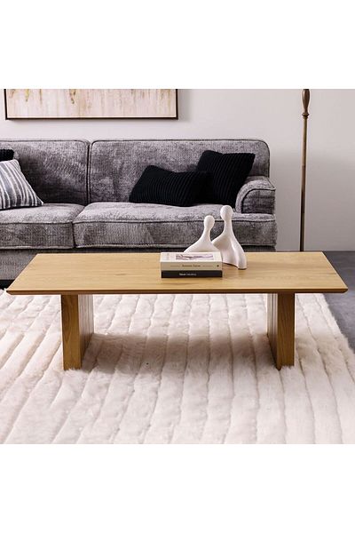 Danube Home Calibra Coffee Table  L140xW70xH40cm - Light Oak