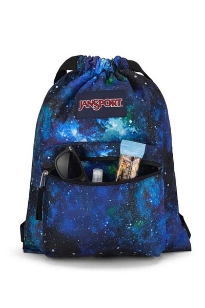 Jansport Blue printed backpack with drawstring JanSport Drawsack