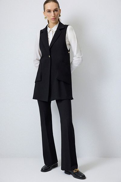 Touché Privé GOLD BUTTON DETAILED VEST
