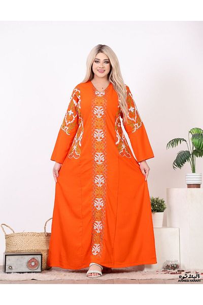 Genrics Comfortable embroidered cotton reception jalabiya
