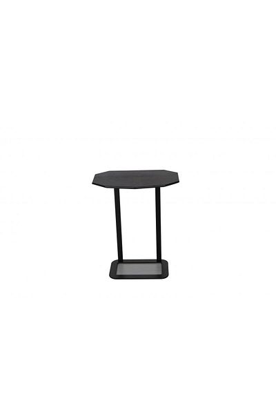 Danube Home Paddington Service Table  L47xW28xH66cm - Black