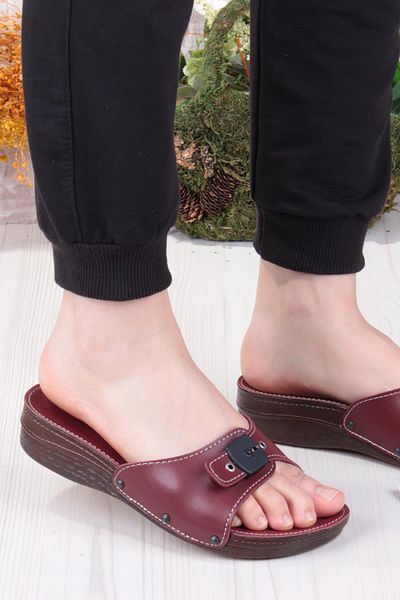Pierre Cardin 7265 Papuci de damă anatomici confortabili cu cataramă originală