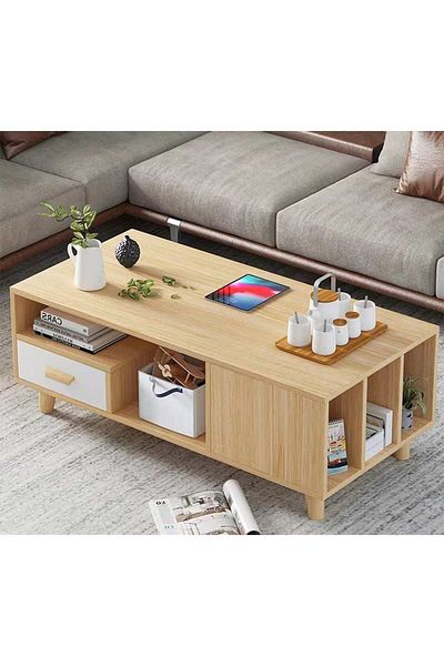 Danube Home Renzo Coffee Table  L50xW100xH40cm - Natural Oak