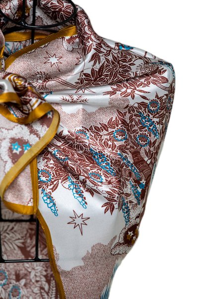 CASHMERE AND SİLK MAWLANA وشاح حرير 100% (90X90)