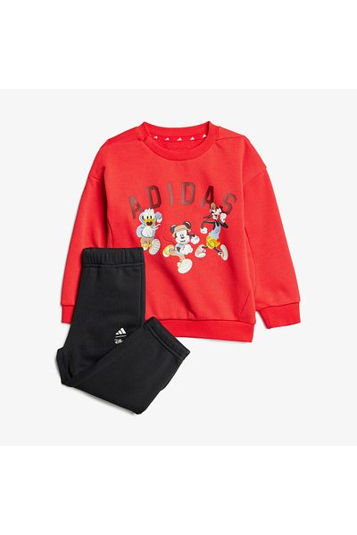 adidas Disney Mickey Mouse Red Kids Tracksuit Set