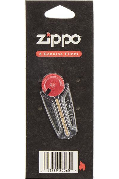 Zippo (3) 6-Piece Flint Dispenser for Zippo Lighters, Carded Flint