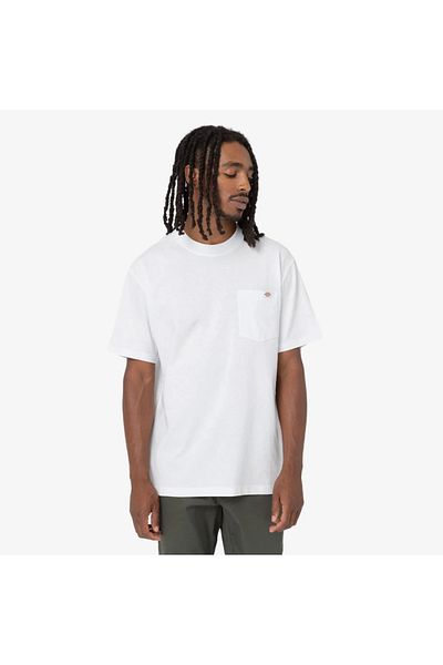 Dickies Luray Pocket Ss Men's White T-Shirt Dk0A4Yfcwhx1