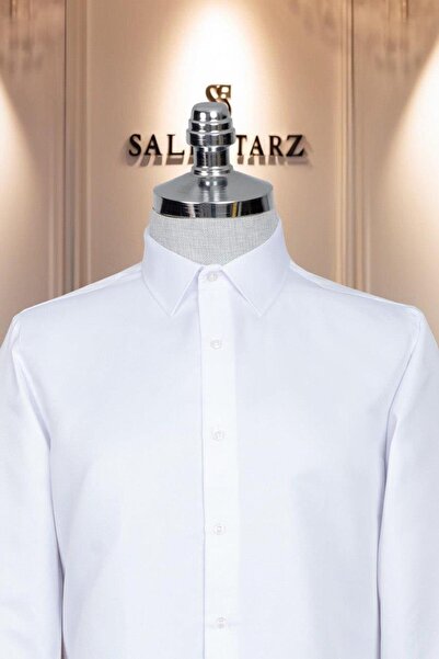 Salihtarzz White Slim Fit Shirt Sd42126