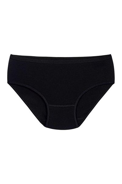 YILDIZ 6 τεμάχια Star Ribbed Bato Panties Μαύρο 3776