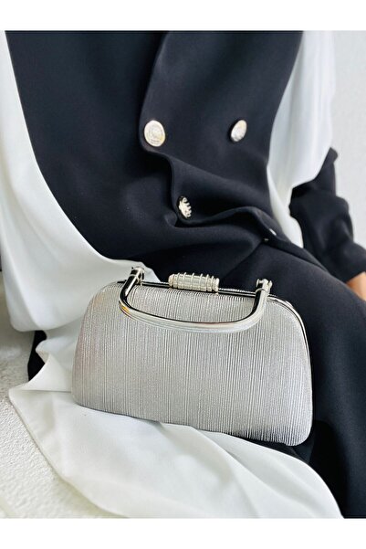 Çanta Trend Γυναικεία βραδινή τσάντα Anthracite