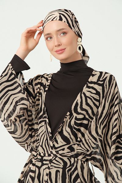 ALFASA Μαγιό Hijab με σχέδιο Natura