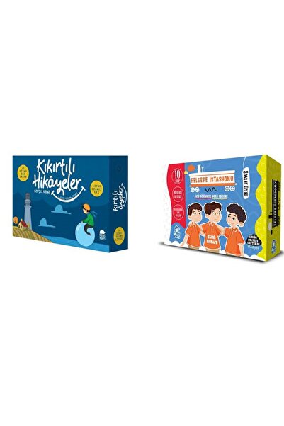 Mavi Kirpi Yayınları Kıkırtılı Hikayeler + Felsefe İstasyonu İkili Set / 2 Ku...