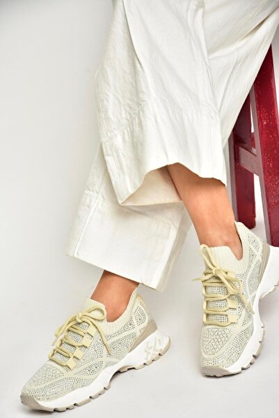 Fox Shoes U602915104 Бежеві тканинні кросівки