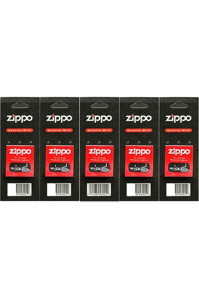 Zippo (5) Replacement Wicks, Carded