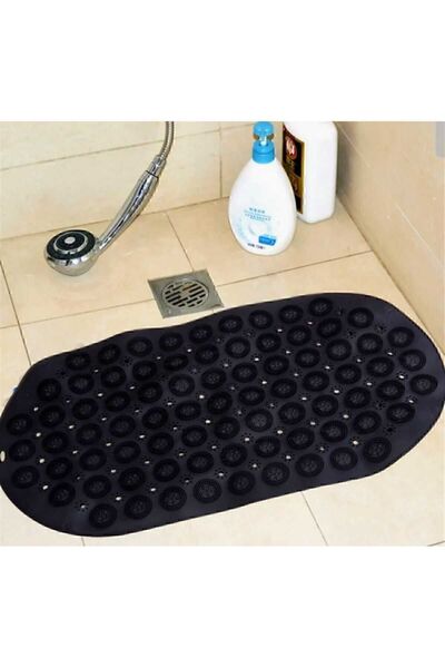 MAİN SHOP 2 Pieces Massage Silicone Bath Mat with Suction Cups Anti-Slip for Bath and Shower