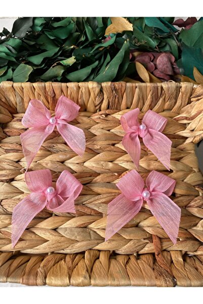 la minör İncili Pembe Keten Kurdele Hazır Fiyonk -25 Adet