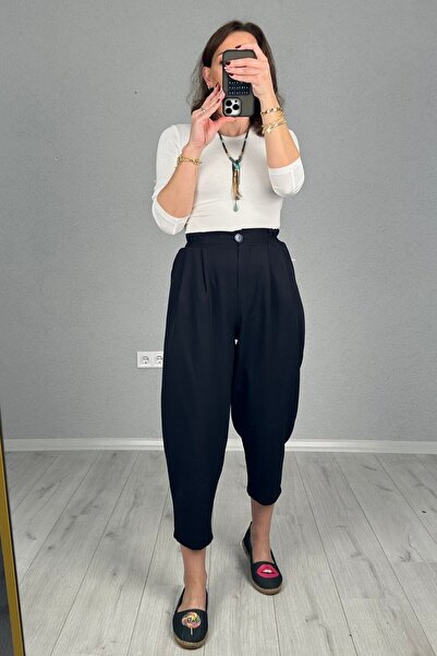 lady special Arkası Lastikli Şalvar Pantolon