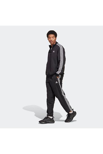 adidas Μαύρη ανδρική αθλητική φόρμα - IC6750 M 3S WV TT Ts