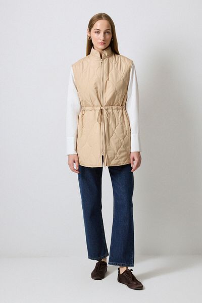 Touché Privé Quilted Vest with Zipper