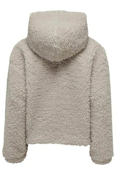 ONLY Μπεζ Sherpa Hooded Jacket - Γυναικείο, CC Otw, 15293368-Moonbeam