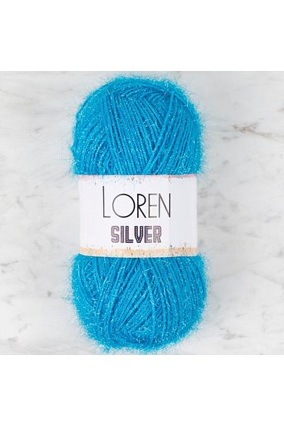 SAVA HOME COLLECTİON Loren Silver Blue Πλεκτό νήμα - RS0003 - 34090