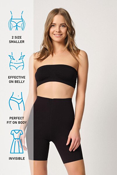 Emay Kadın Beyaz Düşük Bel Ince Boxer Korse Yeni Sezon (1 Adet Ekonomik)