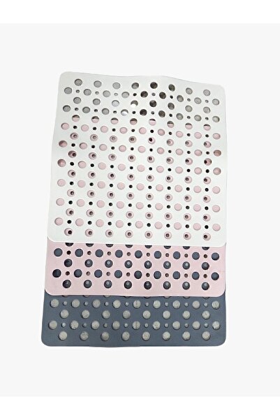 seahome Kare Bubble Bath Math Bath Mat & Shower Anti-Slip Pink 54X54 cm S-149