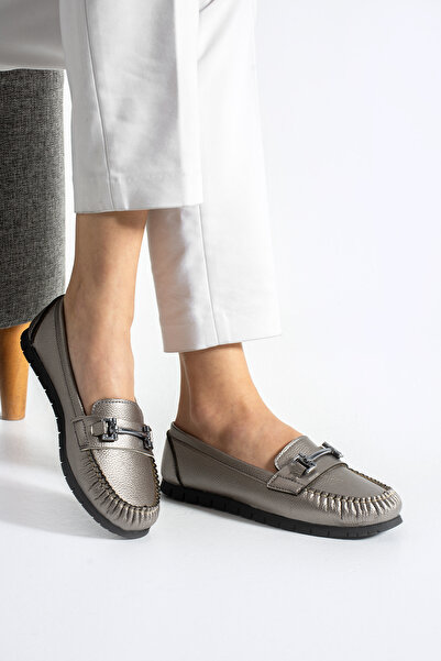 RedPlay Women's Ballerinas Lightweight Comfortable Sole Buckle Stylish Daily Mother Shoes