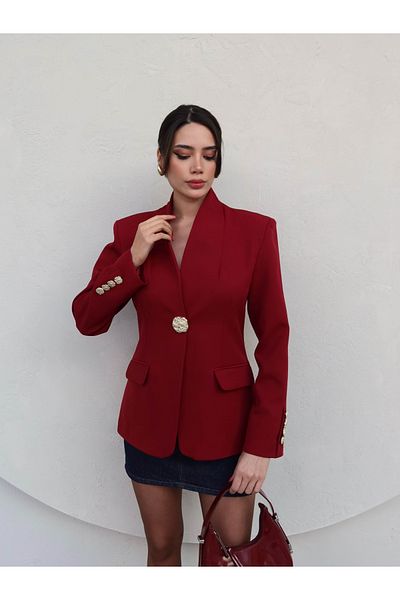 ESRAHELVACI Blazer cu nasturi aurii