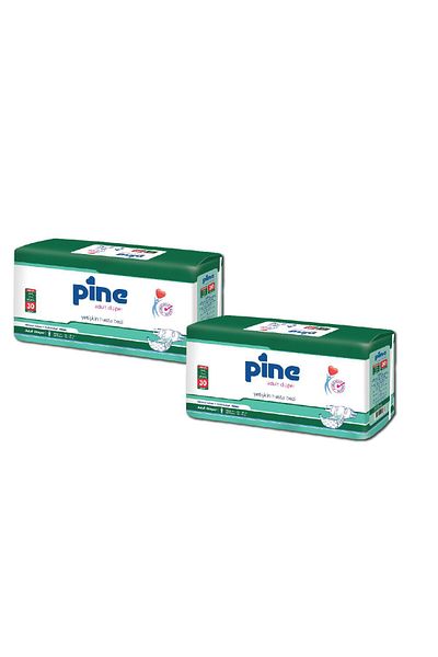 Pine Medium Patient Diapers - 2X30 60 Pcs